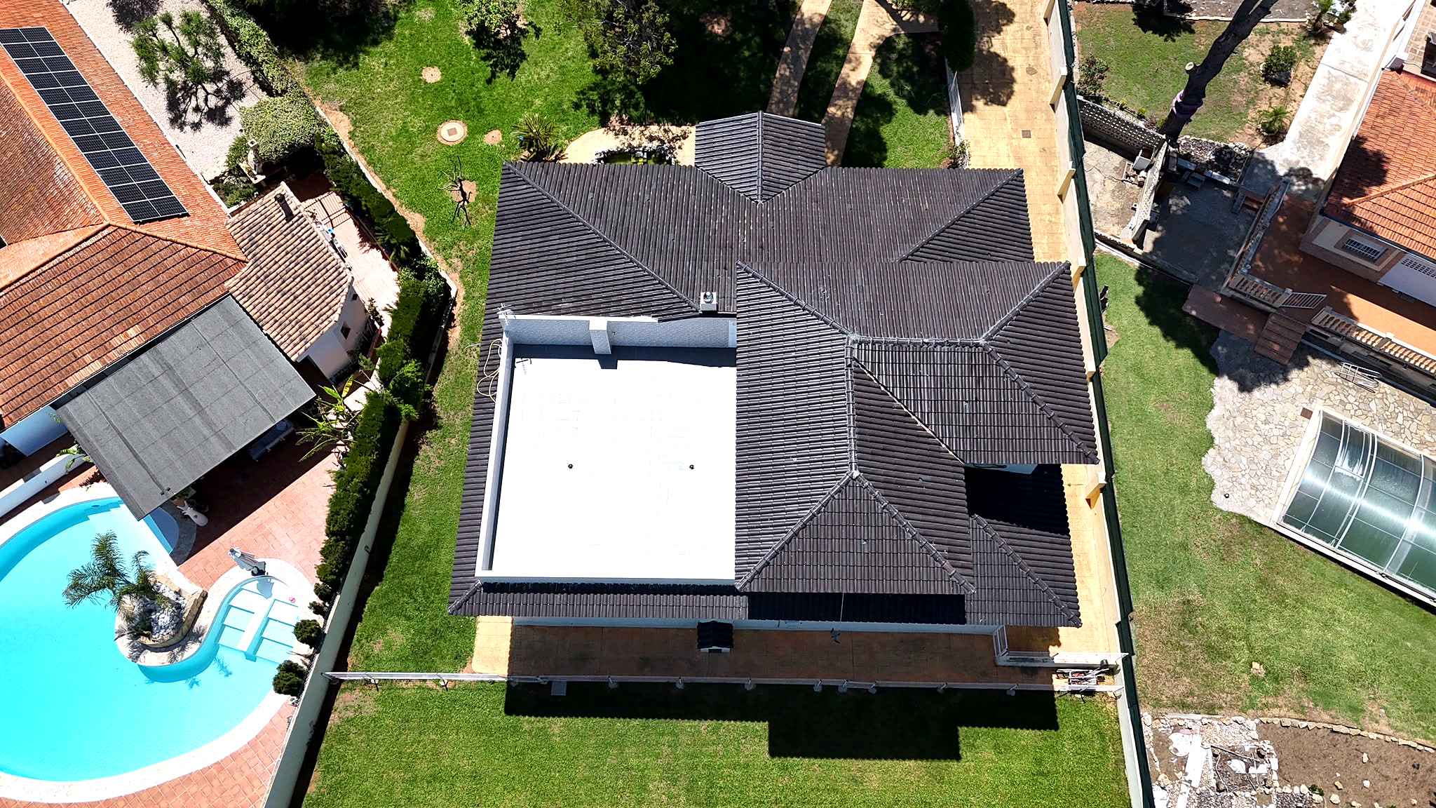Vista cenital de la vivienda