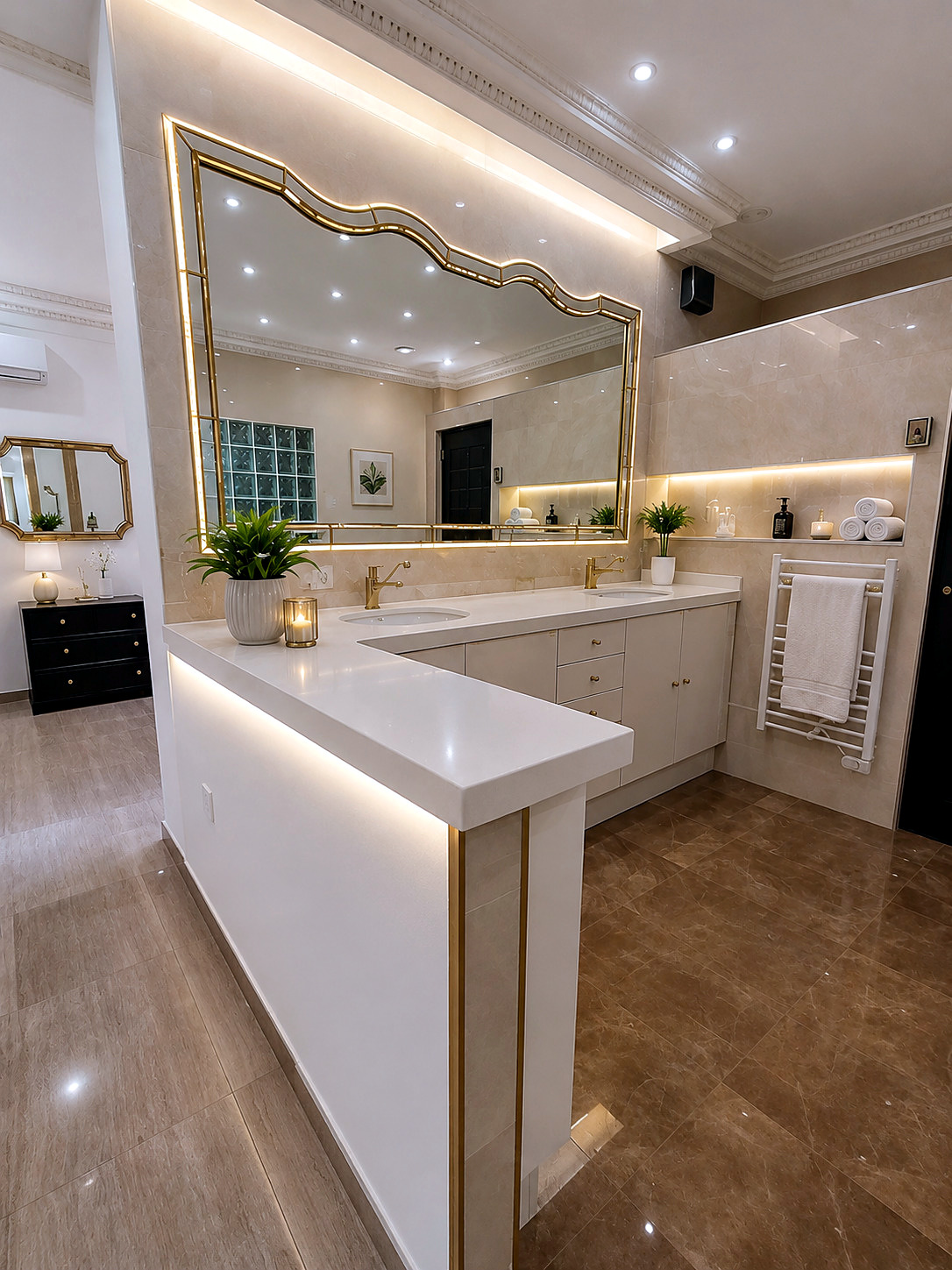 Baño completo de la vivienda