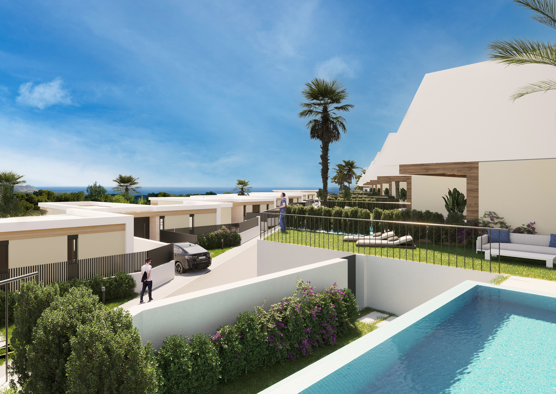 Villas con jardín y vistas al mar en Polop — imagen 3