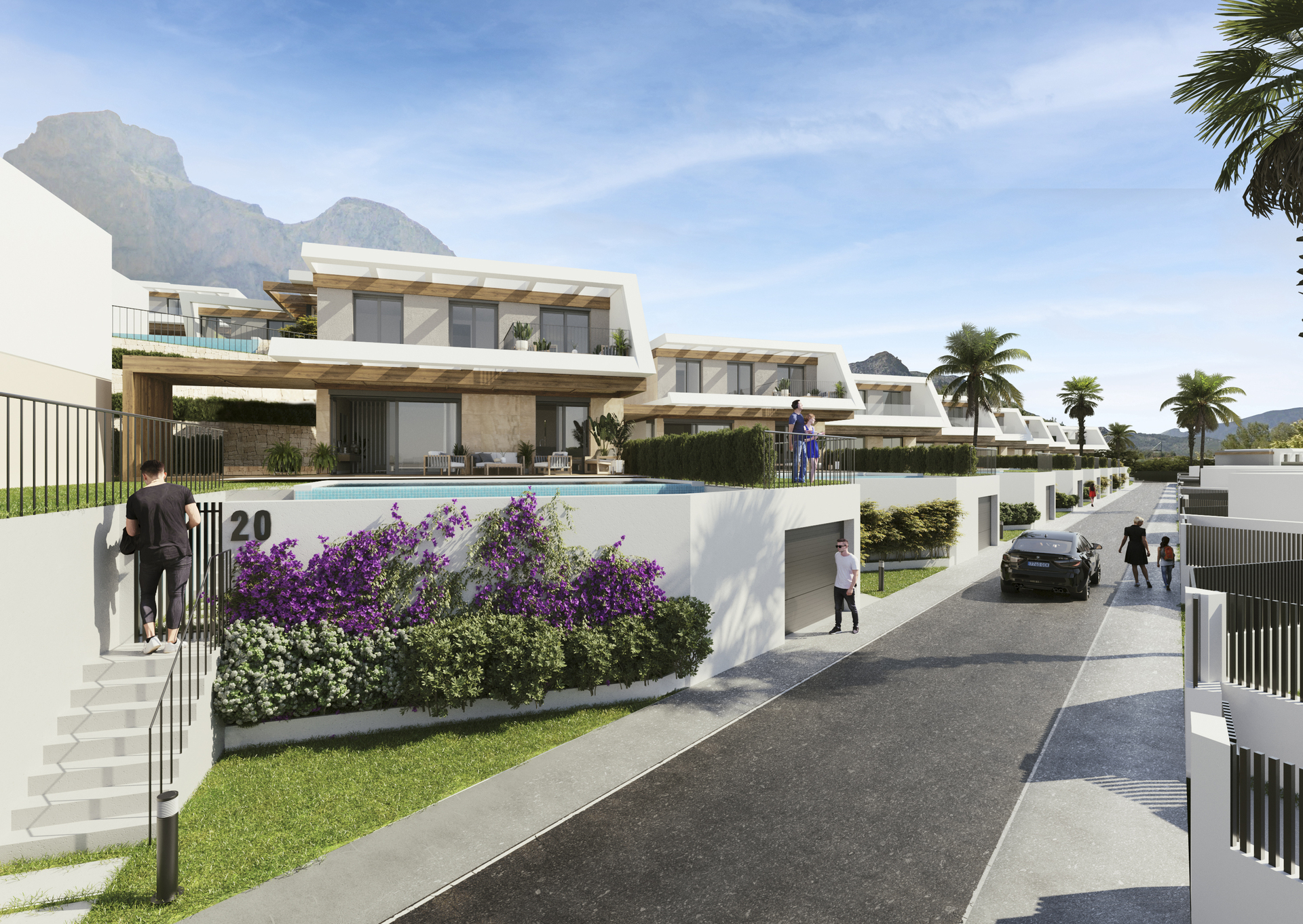 Villas con jardín y vistas al mar en Polop — imagen 4