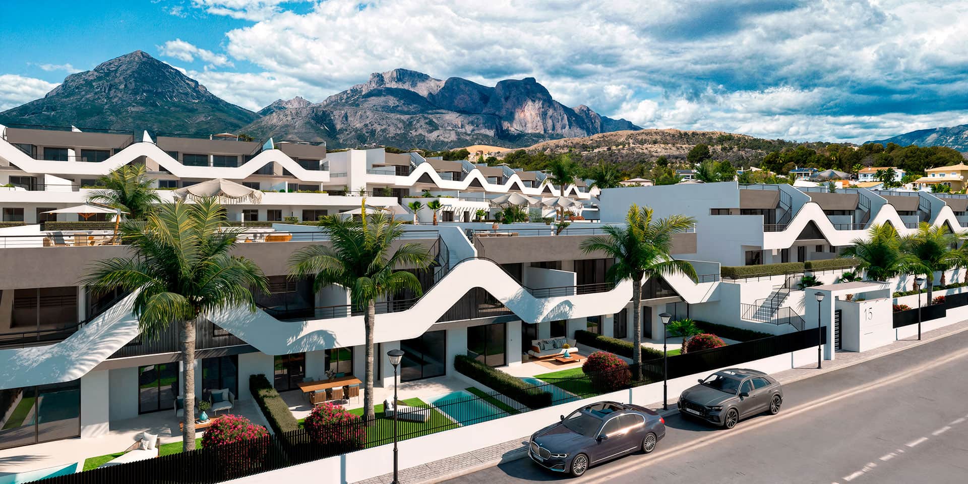 Apartamentos y bungalows con piscina en Alfaz del Pi — imagen 4